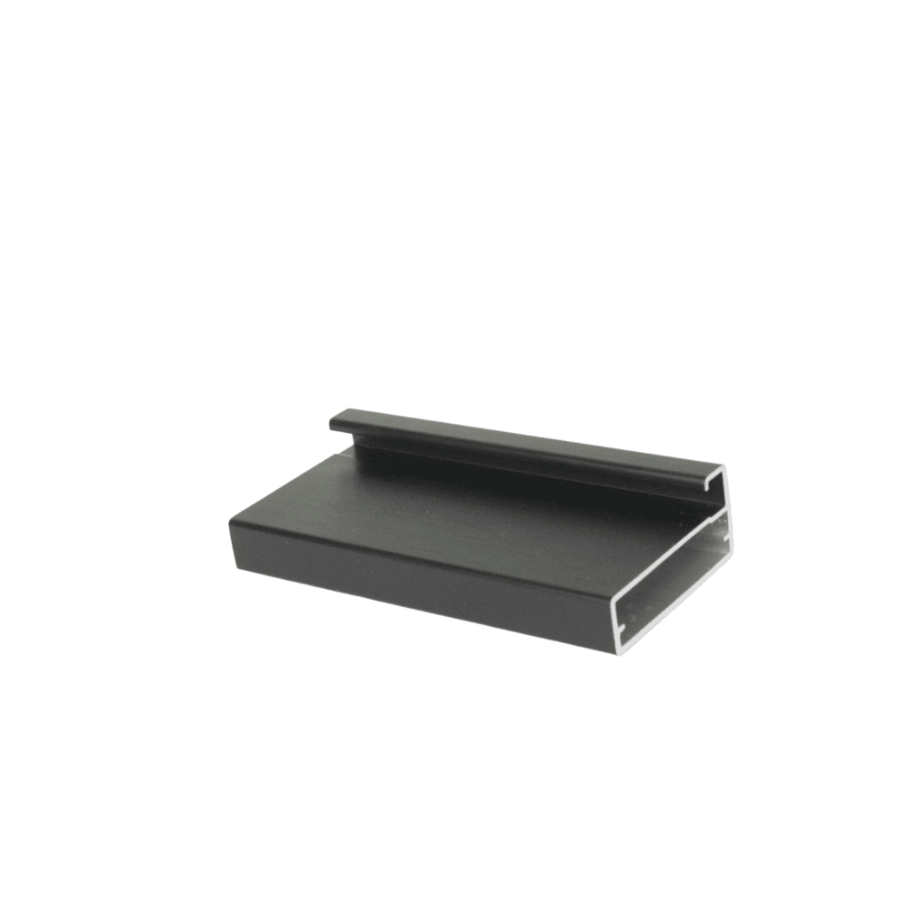 Black Linean Matt Aluminum Door Profiles & Frames - 2.9 Meter Length 