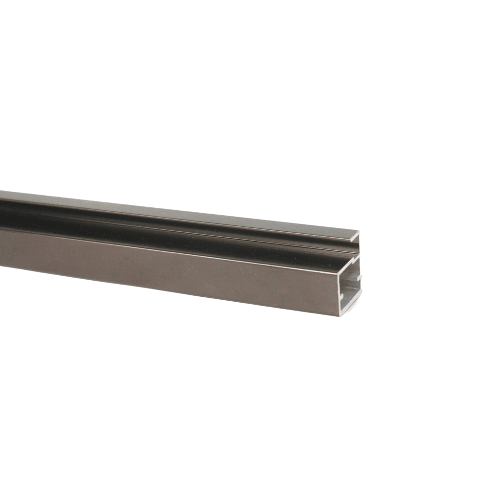 Aluminum Glass Door Frame 20mm , 2.9m  Dark Bronze Linean Matt