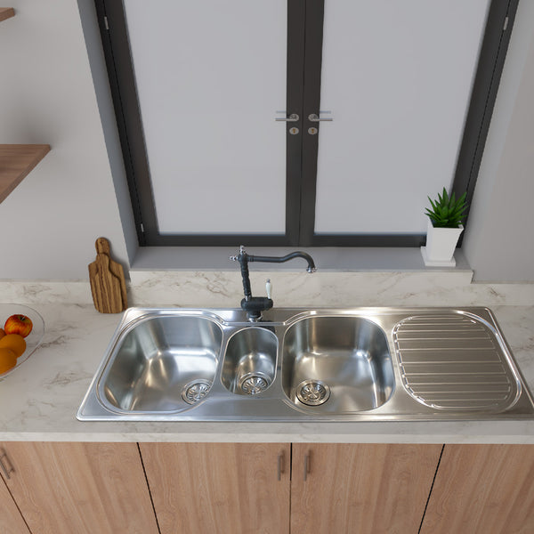 2 & Half Bowl Sink, Kitchen Sink, Modern Sink, Top Mount Sink, Stainless Steel Sink