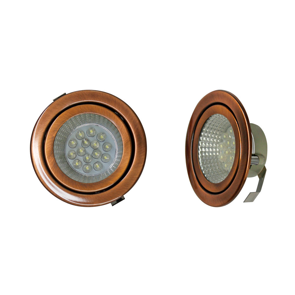 Al Meera LED Built-in Lamp Frame, ø70mm, Bronze, 2W - Day Light