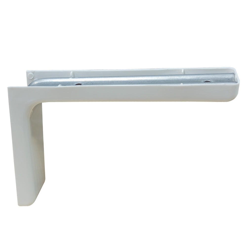 Shelf Support L=180mm x 110mm w/ White Plastic Cover