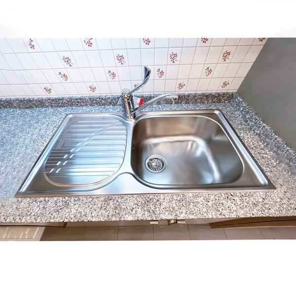 stainless steel single bowl sink