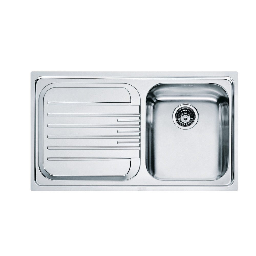 Franke Inset Sink Futuro FOX 611, Top Mount, 860(L) x 500(W) x 200(D)mm, Stainless Steel Sinks