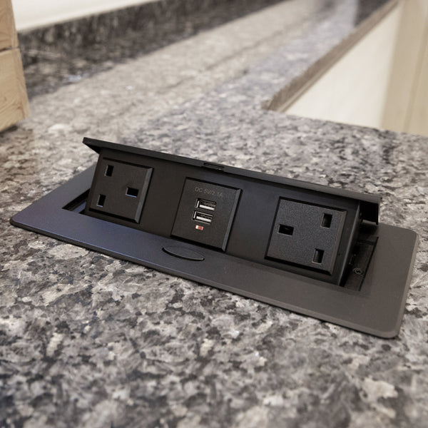 Table Top Rectangular Shape Pop-up Socket