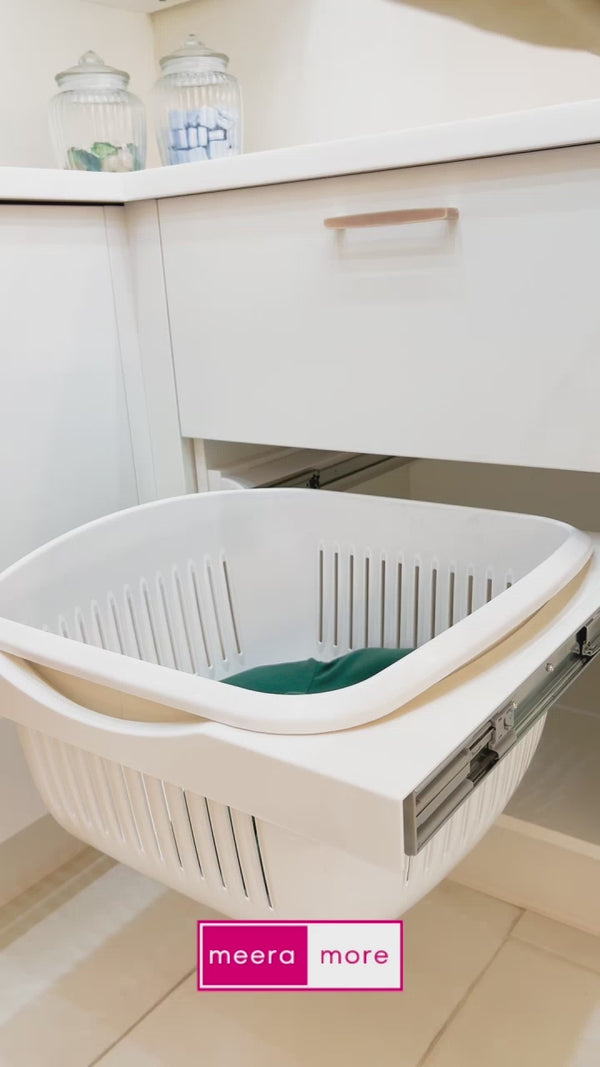 Laundry Clothes Basket 60cm Cabinet